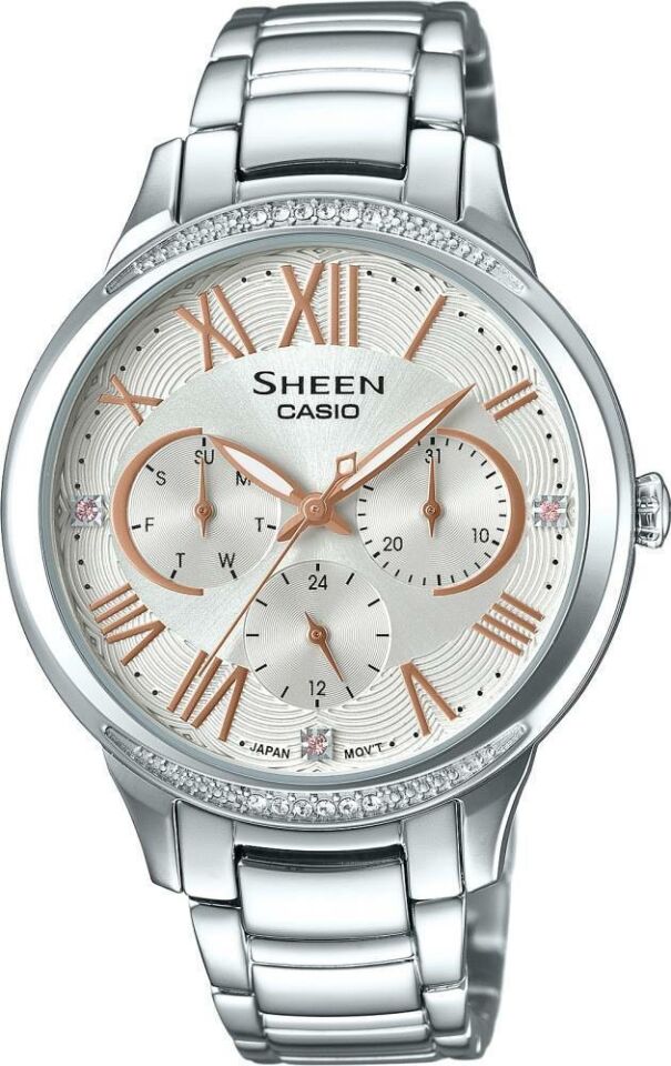 Casio She-3058D-7Audr Sheen Kadın Kol Saati