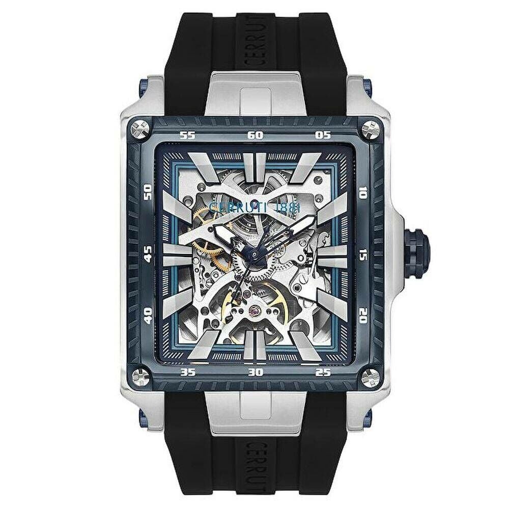 Cerruti 1881 Cıwgr0053703 Otomatik Silikon Kordon Siyah 42X55 Mm Erkek Kol Saati