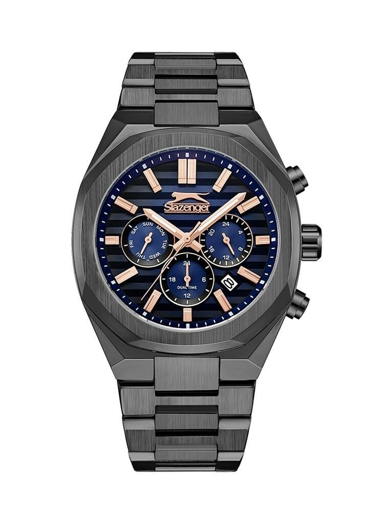 Slazenger SL.09.2422.2.04 Quartz Çelik Siyah 45 Mm Erkek Kol Saati