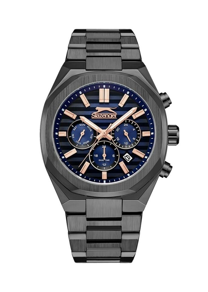 Slazenger SL.09.2422.2.04 Quartz Çelik Siyah 45 Mm Erkek Kol Saati