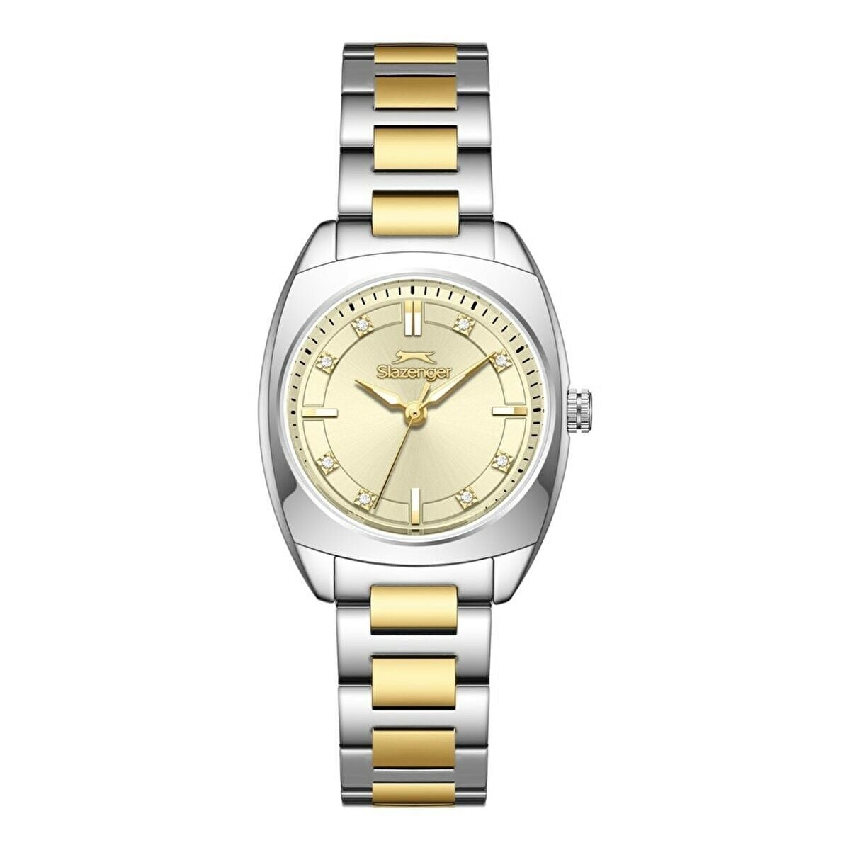 Slazenger SL.09.2597.3.110 Quartz Çelik Gri Sarı 28 Mm Kadın Kol Saati