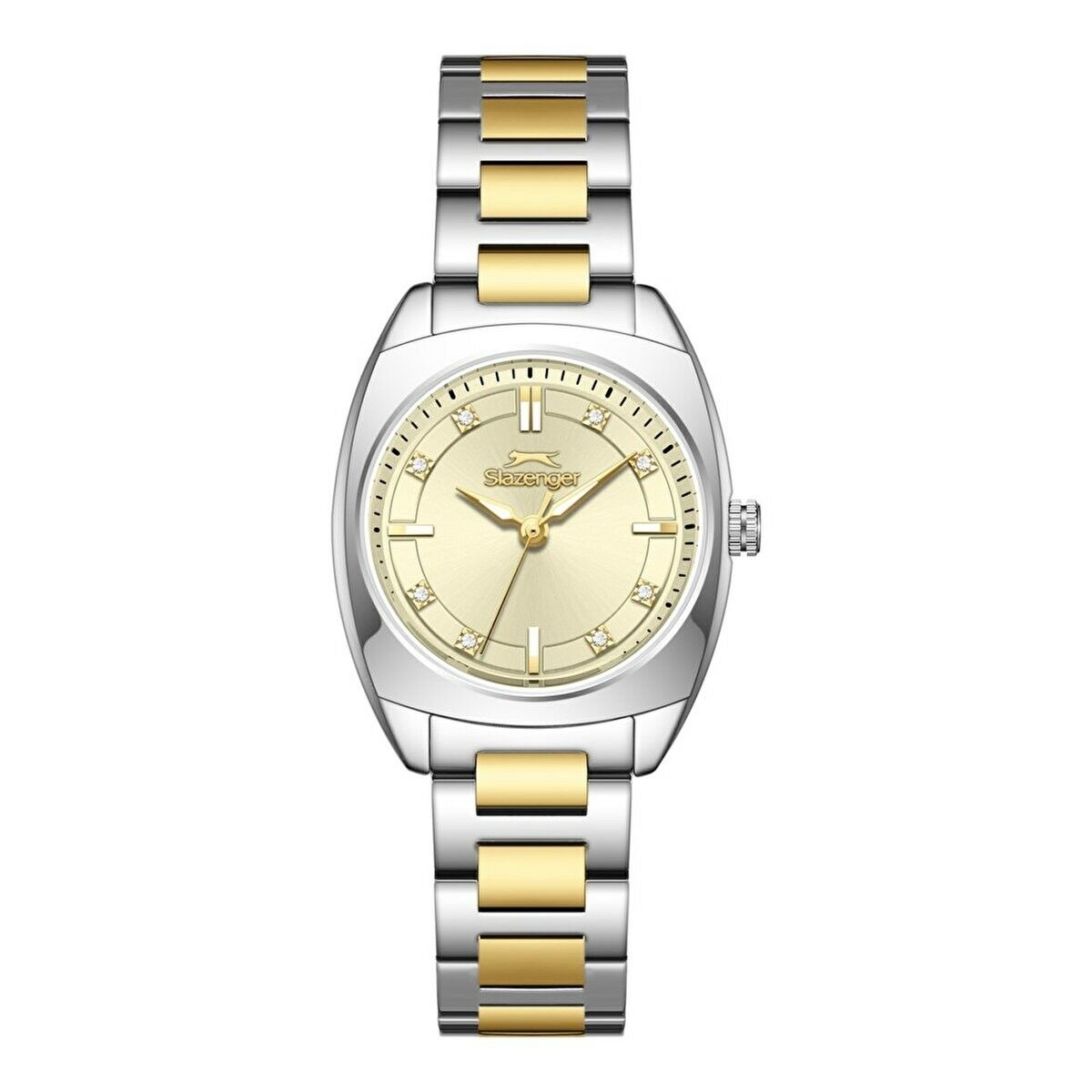 Slazenger SL.09.2597.3.110 Quartz Çelik Gri Sarı 28 Mm Kadın Kol Saati