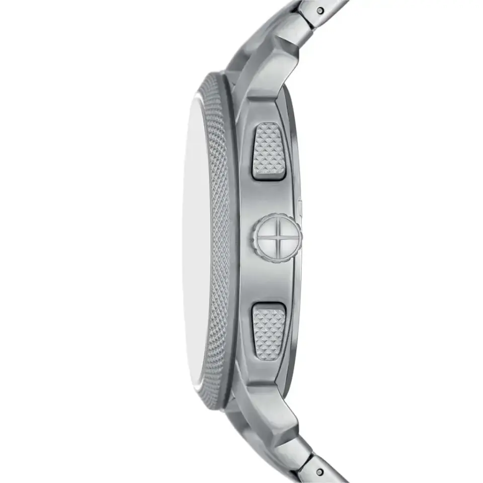 Fossil FFS6096 Quartz Çelik Gri Mavi Kadran 44 Mm Erkek Kol Saati
