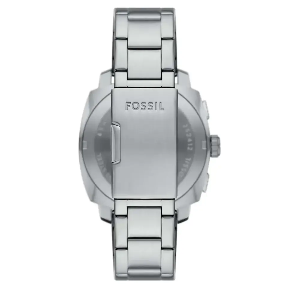 Fossil FFS6096 Quartz Çelik Gri Mavi Kadran 44 Mm Erkek Kol Saati