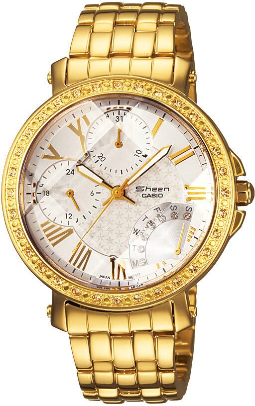Casio Shn-3011Gd-7Adr Sheen Kadın Kol Saati