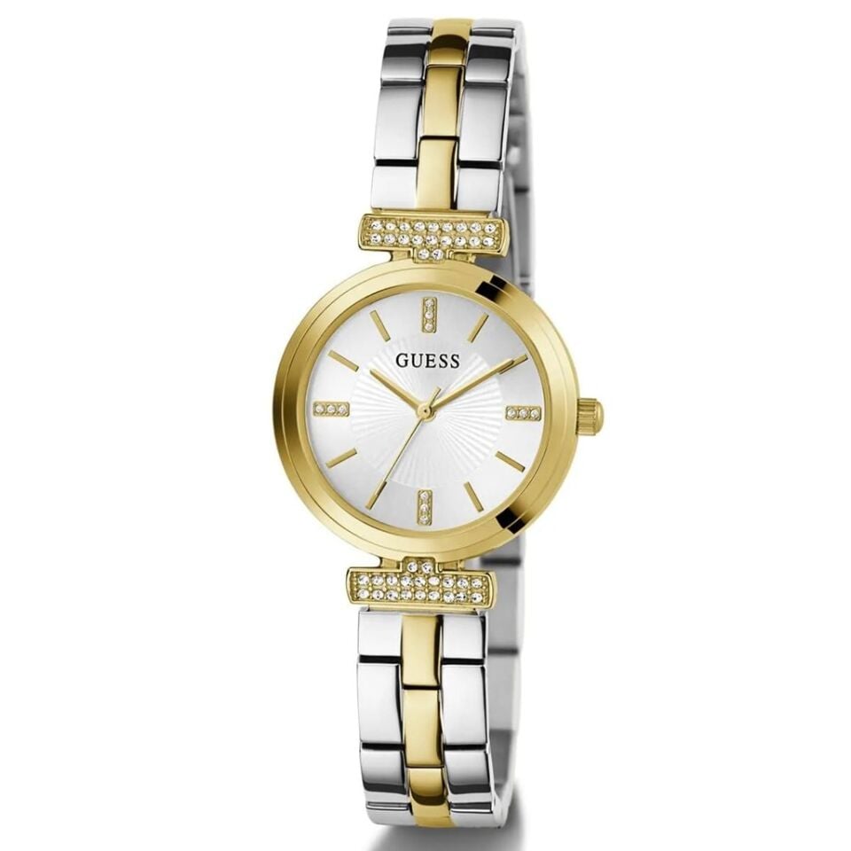 Guess GUGW0762L5 Quartz Çelik Gri Altın Rengi 28 Mm Kadın Kol Saati