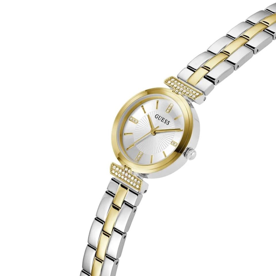 Guess GUGW0762L5 Quartz Çelik Gri Altın Rengi 28 Mm Kadın Kol Saati