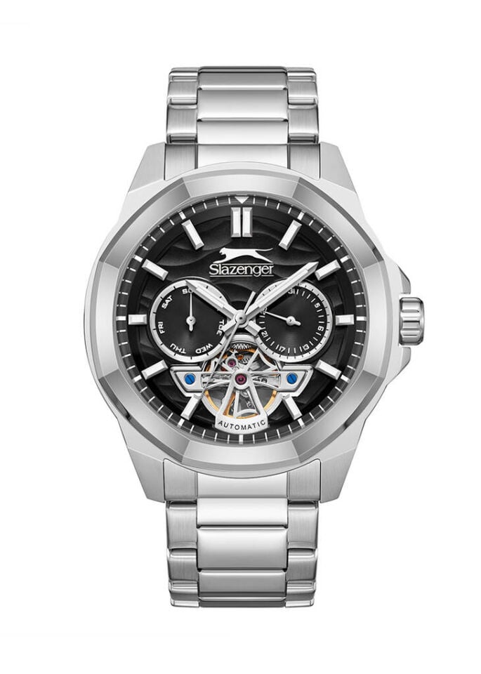 Slazenger SL.09.2439.2.01 Otomatik Çelik Gri Siyah Kadran 45 Mm Erkek Kol Saati