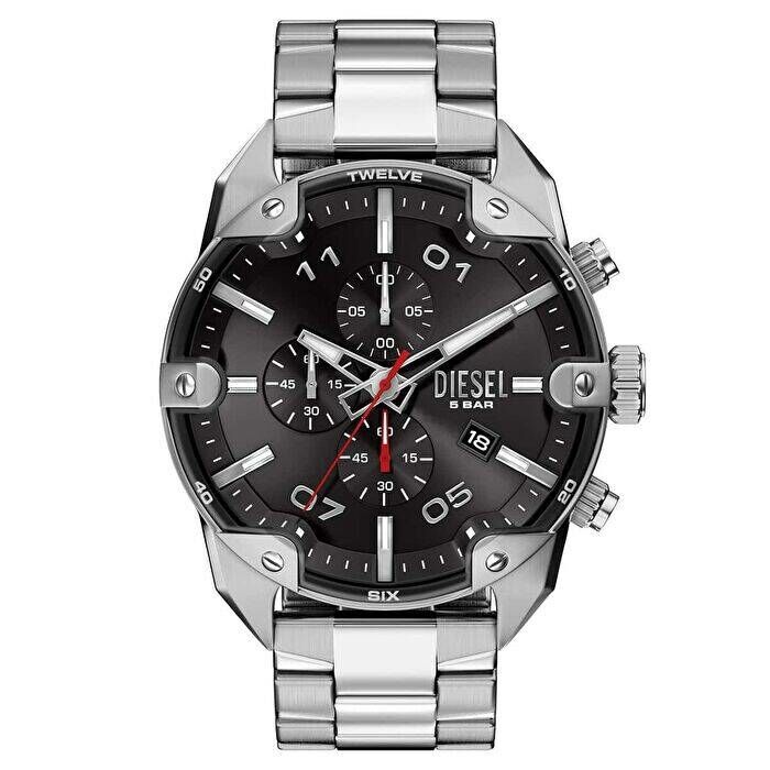 Diesel DZ4709 Quartz Çelik Gri Siyah Kadran 49 Mm Erkek Kol Saati