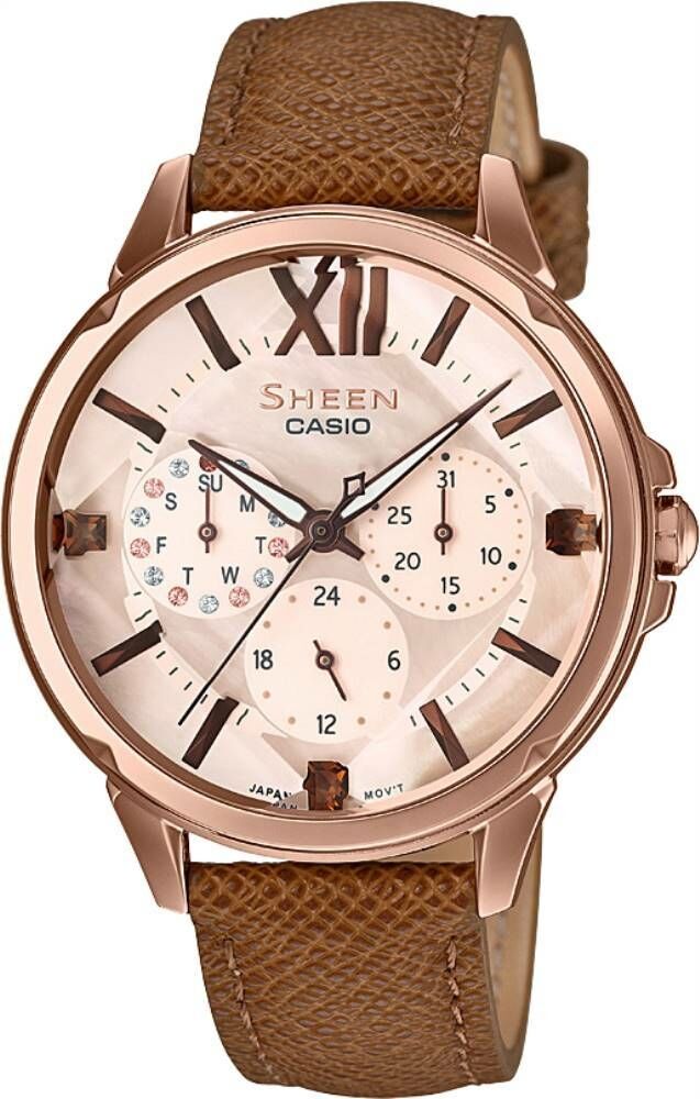 Casio She-3056Pgl-7Audf Sheen Kadın Kol Saati