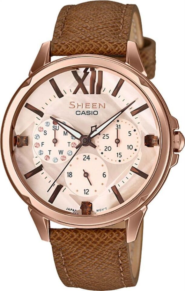 Casio She-3056Pgl-7Audf Sheen Kadın Kol Saati
